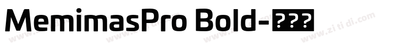 MemimasPro Bold字体转换